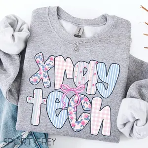 Xray Tech Sweatshirt, Xray Tech Gift, Coquette Bow Xray Tech shirt, Radiology Sweatshirt, Xray Tech Crewneck, Xray Technologist Shirt Classic Cotton