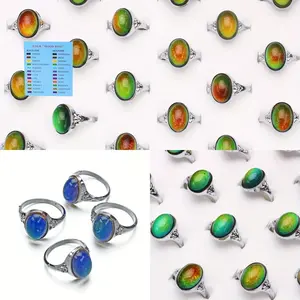 Bohemian Style Mood Ring for Men and Women, Temperature-Controlled Color-Changing Ring, Jewelry Party Gift, Unique Design