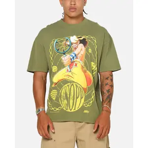 73Studio X One Piece Usopp Vintage T-Shirt Military Green