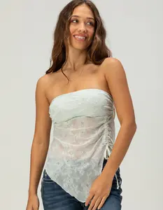 FULL TILT Textured Cinch Womens Tube Top