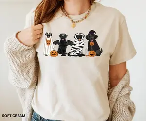 Black Labrador Halloween Sweatshirt, Ghost Dogs Sweatshirt, Halloween Dog, Halloween Shirts, Fall Sweater, Spooky Season, Dog Lover Gift
