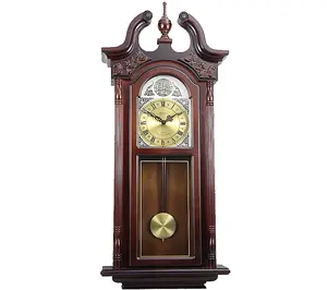 Bedford Clock 38" Grand Antique Style Chiming Wall Clock
