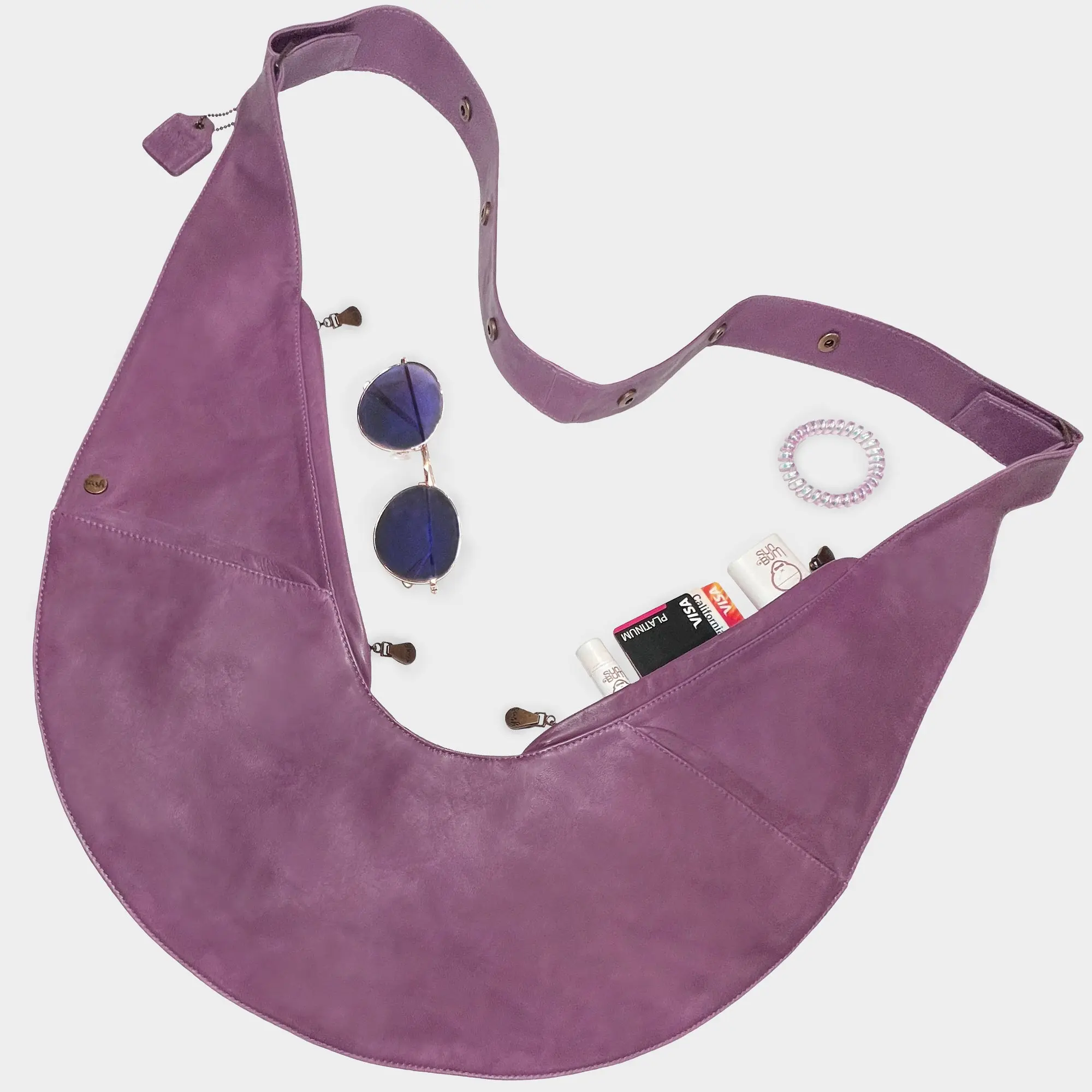 Suubi Leather Sash Bag- Uganda Collection
