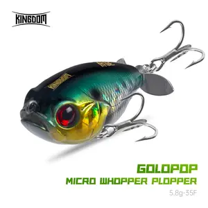 1pc Water Surface Whopper Plopper Lure 5.8g/0.2oz 35mm/1.38in, Realistic Mixed Colors with Sharp Treble Hooks, Suitable for Freshwater & Saltwater Fishing Ideal Gift for Fishing Enthusiasts, Fishing Tackle