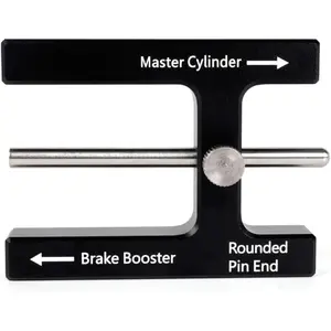 Brake Adjustment Tool For Brake Booster, Master Cylinder. This tool is used to adjust the push rod and measure the length of the rod. It suits for most brake boosters with adjustable pins