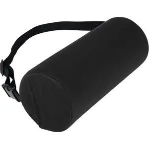 11 Inch Lumbar Support Pillow with Adjustable Strap & Washable Cover for Back Pain Relief & Posture Correction Fits Office Chair Car Bed