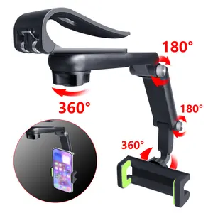 2025 Good Quality New 1080° Multi-function Sun Visor Universal 360 Degree Rotating Car HolderSuitable for Any Scene Phone Holder  - Rotatable and Retractable