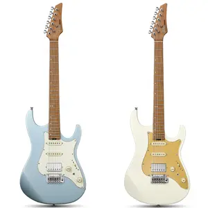 Donner DST-550 39 Inch Electric Guitar, Solid Double-cut Poplar Body Electric Guitar for Intermediate & Pro Players, 7 Tone-switching Options & Tremolo Bridge, Bonus Bag