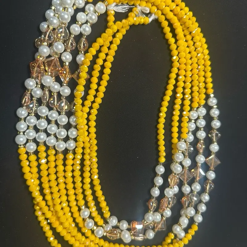 Adorned beads: Crystal pearls