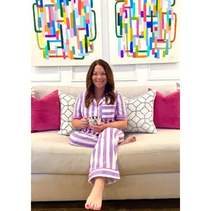 Lavender Stripe PJ Set