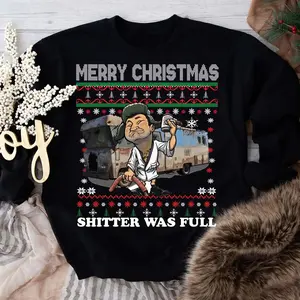Cousin Eddie Merry Christmas Shitter's Full Sweatshirt, Cousin Eddie Vacation Christmas Sweater, Vintage Christmas Movie T Shirt