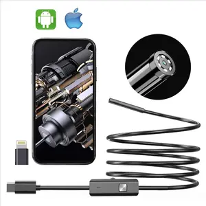 Endoscope Camera 8mm Eight LED Illumination, 8mm Inspection Camera for iOS System, Compact and Portable Design, Ideal for Medical Use