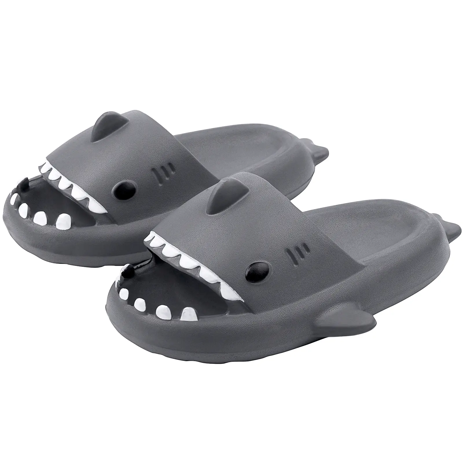 Sandals men Cloud Cushioned Shark Slippers for Women and Men - Soft Lightweight Anti-Slip Sandals for Beach House and Shower - Walking Shoes, Shoe