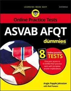 USED-ASVAB Afqt for Dummies: Book + 8 Practice Tests Online by Papple Johnston, Angie (Paperback)