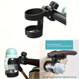 Universal Rotating Drink Bottle Holder for Strollers, Bicycles, Motorcycles, Folding Bikes, Mountain Bikes, Durable & Convenient Design