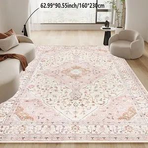 Retro Bohemian area carpet machine washable home decor sofa coffee table mat bedside mat kitchen study home carpet mat Vintage Boho Rug