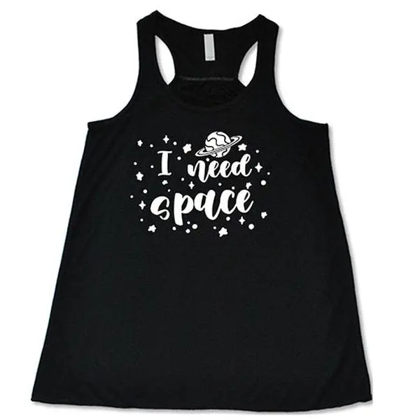 Women's Flowy "I Need Space" Tank Top, Casual Loose-Fit Womenswear Camisole