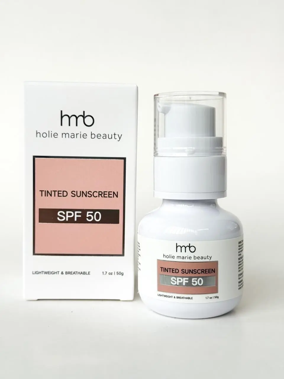 Adults' Safe Tinted Mineral Facial Sunscreen SPF 50 - Daily BB Cream Face Wear, CI 77491, Hyaluronic Acid, Smooth Even Finish, Makeup-Friendly, All Skin Types, Butylparaben/Oxybenzone/Octinoxate-Free