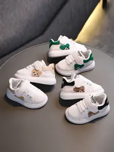 Cute Bear Shoes, New Magic Tape Soft Sole Baby Shoes, Fashion Unisex Casual Shoes for Kids, Soft Soled Shoes