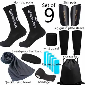 Adult Fs Football 9 Piece Set, Easy Matching, Super Affordable, Perfect Gift for Sports Enthusiasts, High-Quality Training Equipment, Football Training Kit