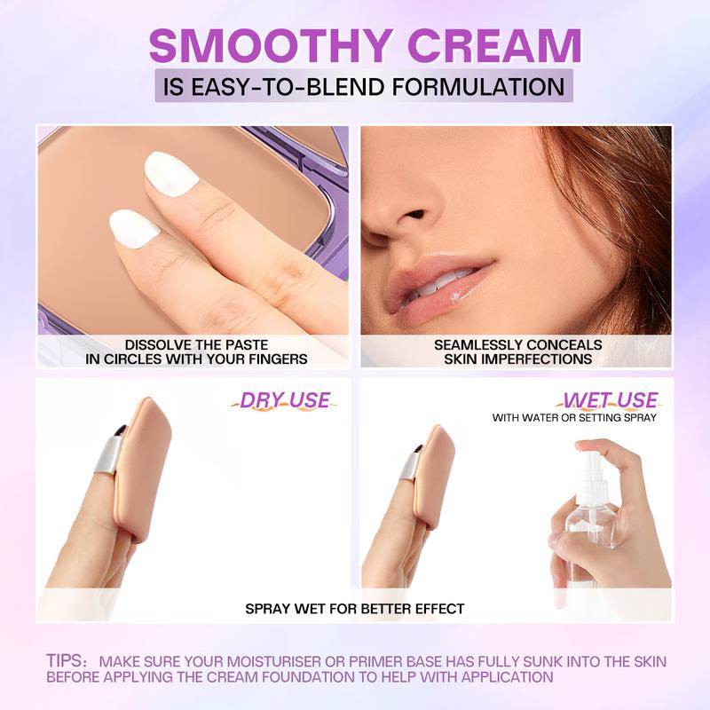 MINIMELI Always-on  Full Coverage Creamy Foundation,Full Coverage, Long Lasting, Waterproof with SPF 30 PA+++