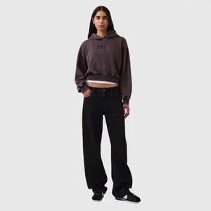 GAP VintageSoft Crop Logo Hoodie