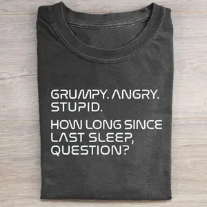 Comfort Colors Grumpy Rocky Quote T-shirt, Funny Quote Graphic Tee, Unisex Gift