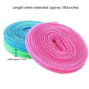 5-Pack Outdoor Clotheslines — Featuring Hooks and Adjustable Tension, Suitable for Both Indoor and Outdoor Drying, and an Essential Item for Camping and Travel.