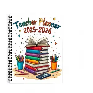 Teacher and Professional Planner Book, Monthly Plan Line Circle Notebook, Calendars Planners, 2026 Yearly Schedule Organizer, Essential School Supply