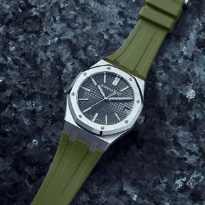 Rubber Strap for Audemars Piguet Royal Oak (41mm) - Olive Green