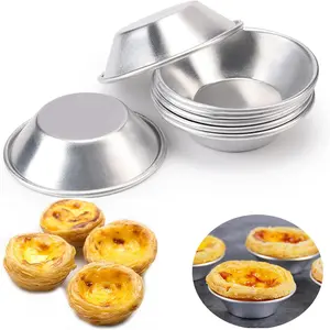 25 Pack Egg Tart Mold Mini Pie Muffin Cupcake Pans Egg Tart Bakeware Non-Stick Baking Cups