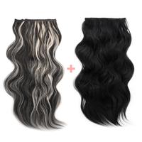 Black+ Black With White Blonde Highlights