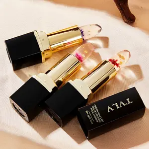 Crystal Color-Changing Petal Lipstick Gloss, Moisturizing Waterproof Long-Lasting, Temperature Change Flower Lip Balm, Beautiful Daily Makeup