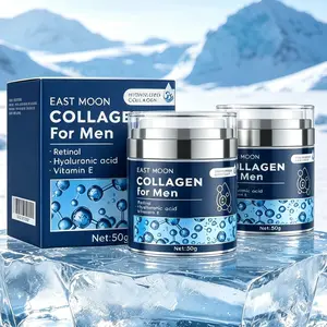 Collagen Men's Anti-Aging WrinkleCream, Men's Face Moisturizer Cream 50g, SkinFirming and Tightening Lotion, Firming HyaluronicAcid Moisturizer Fathersdaygift east moon men