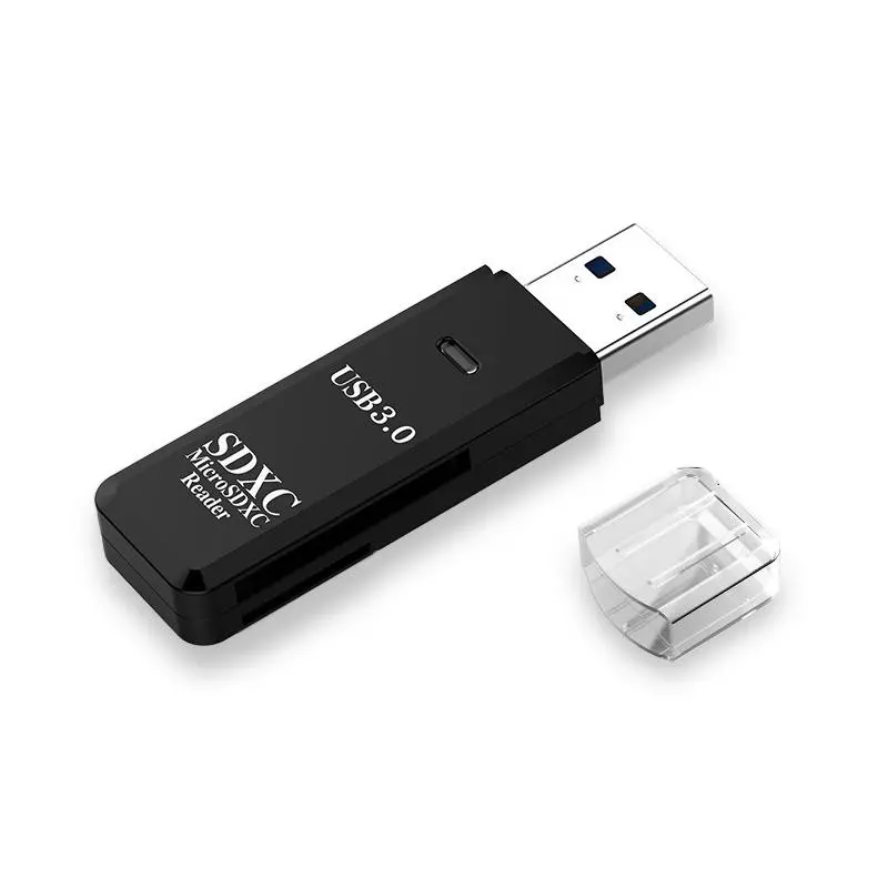 USB 3.0 Micro SD Card Reader, 1 Count 2 in 1 SD/TF USB Card Adapter, Portable Card Reader for SDXC SDHC Micro SDXC Micro SD Micro SDHC Storage Card, High Speed USB, MicroSD Card Reader