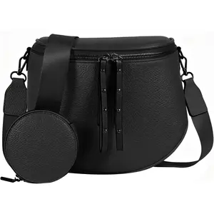 Crossbody Bags for Women, Large Vegan Leather Trendy Bum Bag