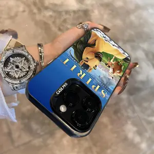 Spirit Stallion of the Cimarron Phone Case for iphone 17 16 15 14 Pro Max Xr X Air Plus black silver hard shell Cover