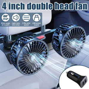 Dual Fan Car Backseat Cooler with Free Charger, One-Touch Operation for Summer Drives & Road Trips
