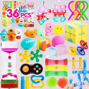 36 Pcs Fidget Toys Pack for Kids – Sensory Toy Set for Easter Goodie Bags, Birthday Party Favors, Pinata Stuffers, Classroom Prizes & Treasure Box Rewards