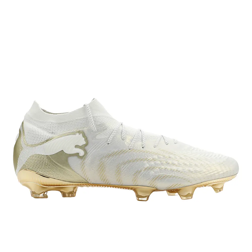 PUMA Mens Future 9 Ultimate Firm Ground Soccer Cleats Firm Ground - Gold, White
