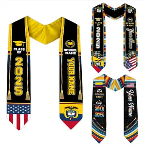 Personalized Colombians Graduation Sash 2025, Custom Colombians American Flag Graduation Stole 2025, Colombia Graduation Stole Gift
