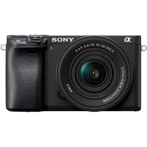 Refurbished - Sony Alpha a6400 Mirrorless Camera with E PZ 16-50mm f/3.5-5.6 OSS II Lens, Black