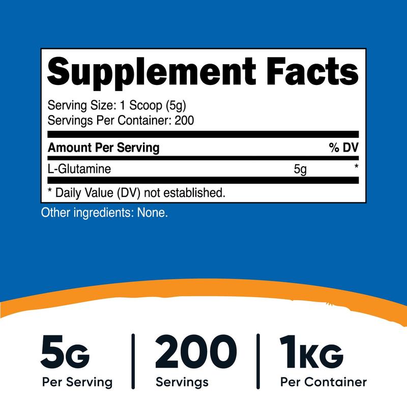 Nutricost L-Glutamine Supplement Powder
