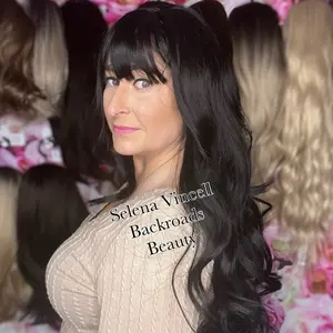 #15 Megan 26 inch black synthetic wig+black wig+curly black wig