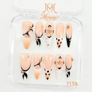 .DP.7158.Handcrafted 3D Wearable Nail Art