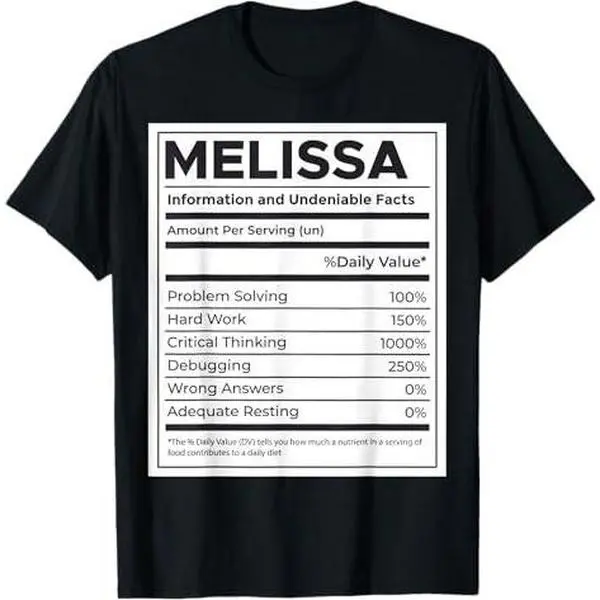 Melissa Nutrition Information, Problem Solving Hard Work T-Shirt