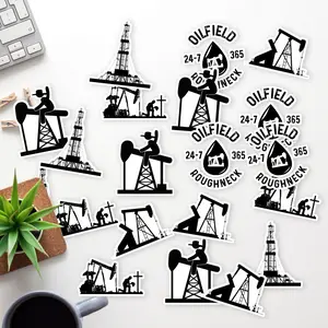 Stickers Pack 20 Pcs Bike Aesthetic Oilfield Bottle Car Water Vinyl Bumper Colorful Guitar Laptop Skateboard Waterproof Luggage