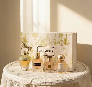 WARMKISS 4-Piece Women's Perfume Gift Set | Long-Lasting Floral & Fruity Fragrance | Perfect for Gifting