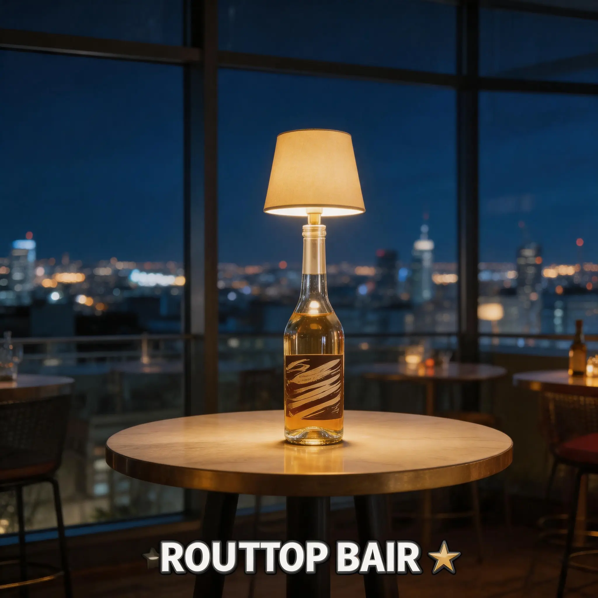 Wireless Wine Bottle LED Light, USB Rechargeable with Adjustable Brightness for Bedroom, Dining Bar - Customizable Home & Festive Decorative Lamp