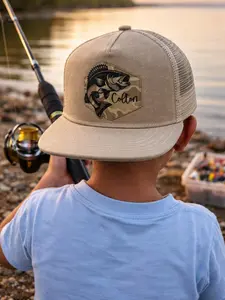 Personalized Monster Truck Camo Snapback Hat Custom Name Kids Youth Adult Trucker Cap Adjustable Gift for Boys Girls